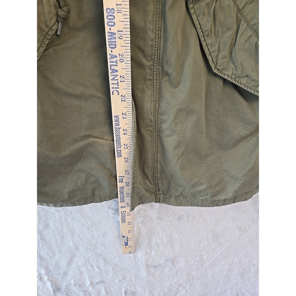 Aeropostale Fishtail Parka Jacket Hooded Army Coat Women's Size X-Small Green - Picture 7 of 13